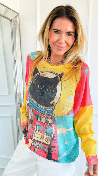 Space Cat Italian St Tropez Knit