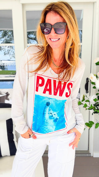 Splashing Into Summer Smiles Lurex Trim Italian Top