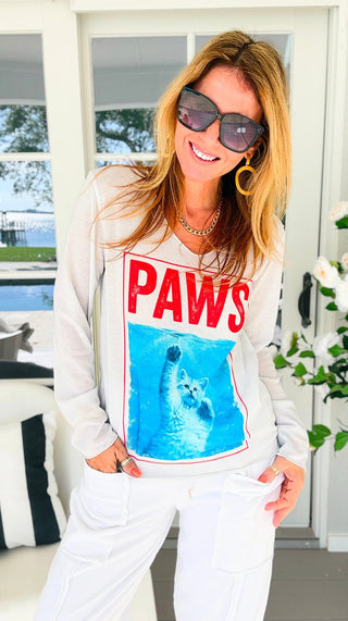 Splashing Into Summer Smiles Lurex Trim Italian Top