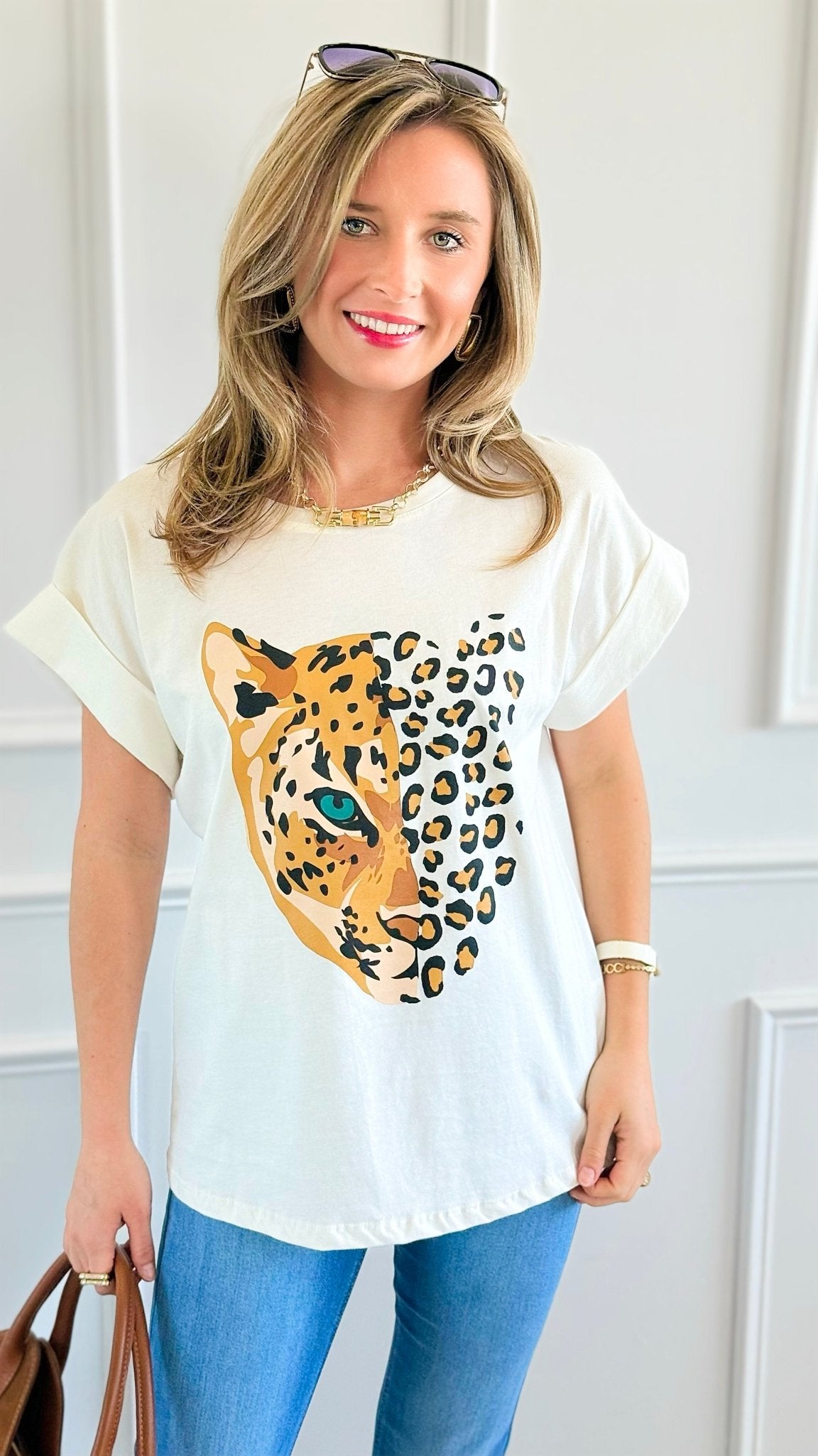 Split Decision Italian Graphic Tee- White-110 Short Sleeve Tops-FIRSTAGE-Coastal Bloom Boutique, find the trendiest versions of the popular styles and looks Located in Indialantic, FL