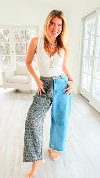 Split Terrain Wide-Leg Pants