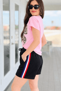 Sport Luxe Ribbed Knit Short - Black