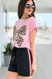 Sport Luxe Ribbed Knit Short - Black