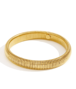 Stainless Steel Golden Hour Glide Bracelet-230 Jewelry-GS JEWELRY-Coastal Bloom Boutique, find the trendiest versions of the popular styles and looks Located in Indialantic, FL