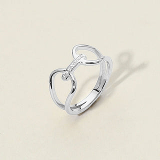 Stainless Steel Ribbons of Grace Ring-230 Jewelry-NYW-Coastal Bloom Boutique, find the trendiest versions of the popular styles and looks Located in Indialantic, FL