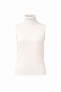Standing Tall Sleeveless Turtleneck Sweater - Ivory