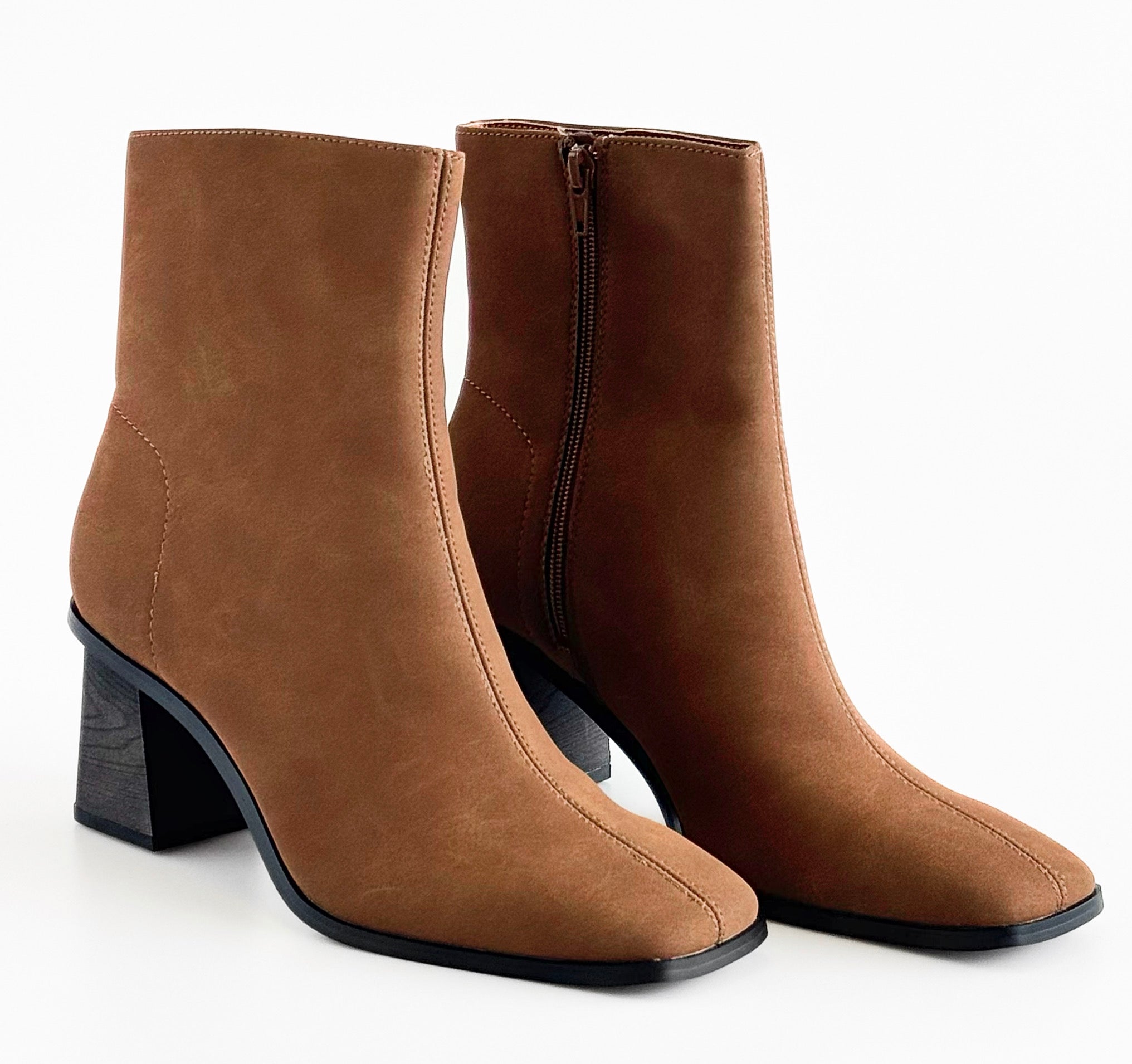 Staple Square Toe Ankle Boots-250 Shoes-Oasis Society-Coastal Bloom Boutique, find the trendiest versions of the popular styles and looks Located in Indialantic, FL