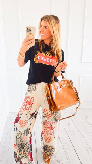 Star Rose Lounge Wide Leg Pant