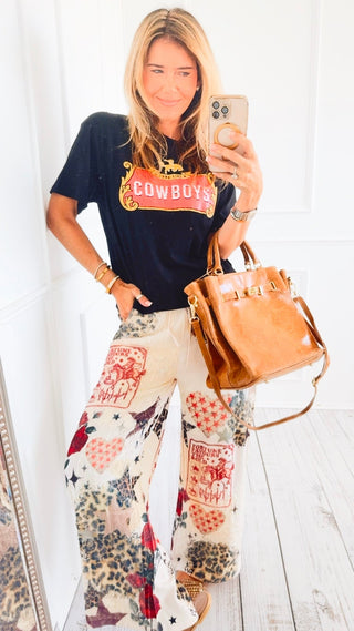 Star Rose Lounge Wide Leg Pant