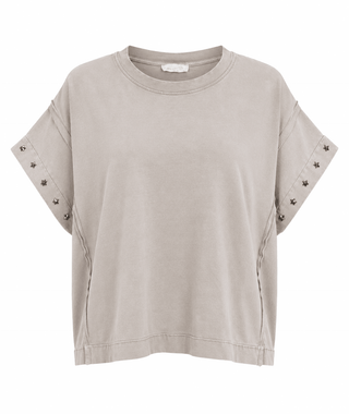 Star Studded Italian Top- Beige