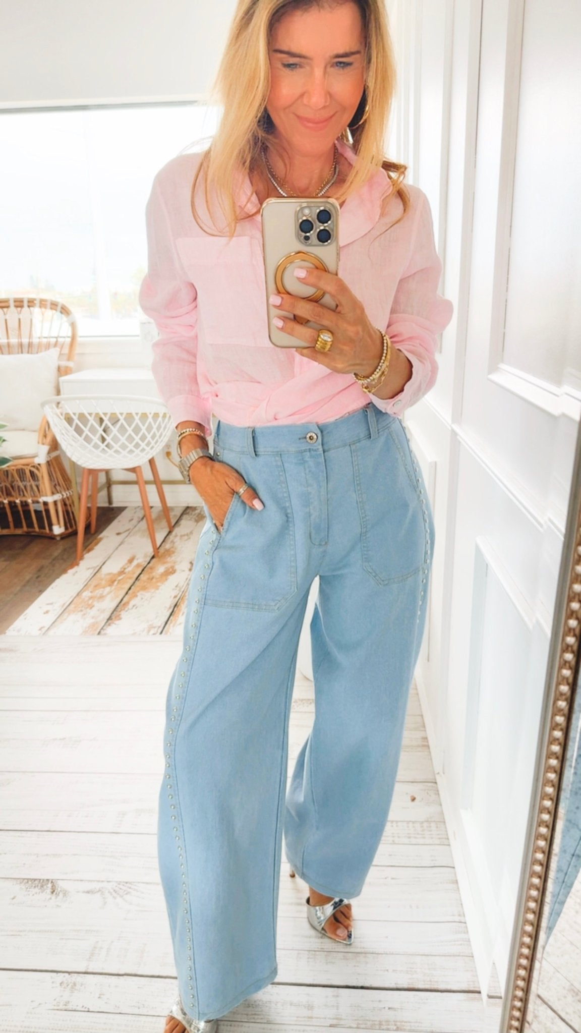 Starlight Stud Italian Pant