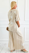 Starlit Comfort Relaxed Set-210 Loungewear/Sets-Blue Velvet-Coastal Bloom Boutique, find the trendiest versions of the popular styles and looks Located in Indialantic, FL
