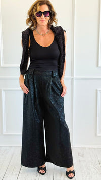Starlit Italian Flare- Leg Pant- Black-100 Pants-AZUL MONACO-Coastal Bloom Boutique, find the trendiest versions of the popular styles and looks Located in Indialantic, FL