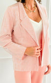 Starlit Open Front Blazer - Pink-160 Jackets-7Mango7-Coastal Bloom Boutique, find the trendiest versions of the popular styles and looks Located in Indialantic, FL