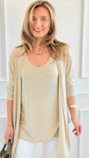 Starry Nights Metallic Cardigan-150 Cardigans/Layers-Origami Fashion Inc-Coastal Bloom Boutique, find the trendiest versions of the popular styles and looks Located in Indialantic, FL