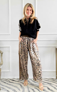 Starstruck Leopard Sequin Barrel Pant