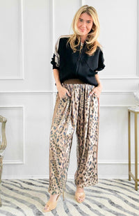 Starstruck Leopard Sequin Barrel Pant