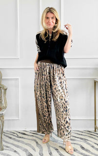 Starstruck Leopard Sequin Barrel Pant
