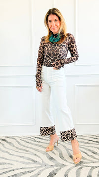 Statement Hem Pants -  Off White