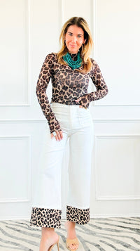 Statement Hem Pants -  Off White