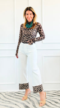 Statement Hem Pants -  Off White