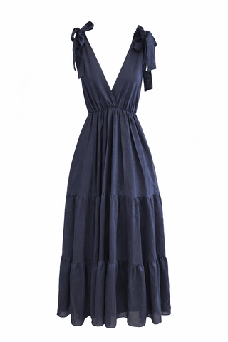 Stef’s Birthday Italian Maxi Dress- Navy