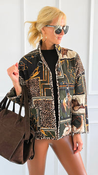 Stirrup & Reins Italian Jacket-160 Jackets-SIERRA S.R.L.-Coastal Bloom Boutique, find the trendiest versions of the popular styles and looks Located in Indialantic, FL
