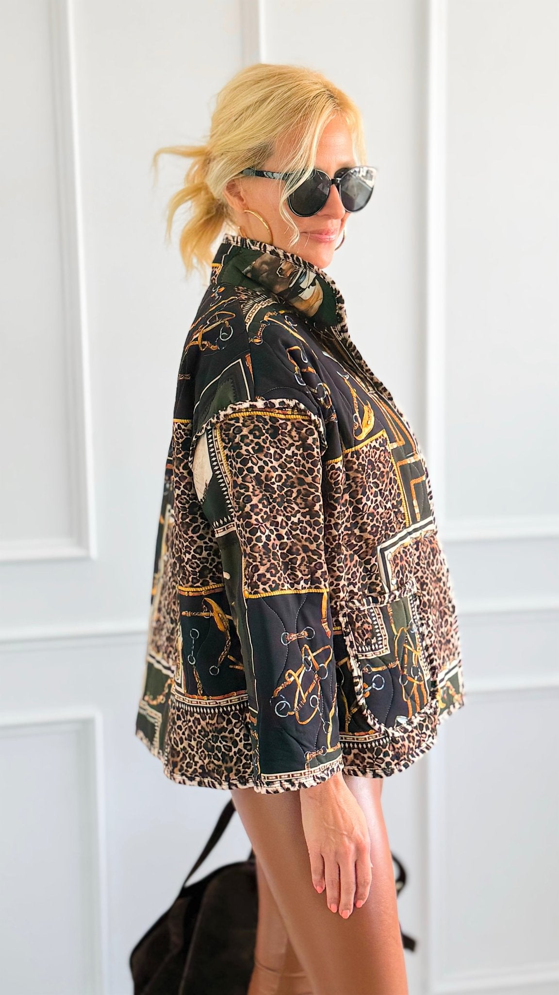 Stirrup & Reins Italian Jacket-160 Jackets-SIERRA S.R.L.-Coastal Bloom Boutique, find the trendiest versions of the popular styles and looks Located in Indialantic, FL