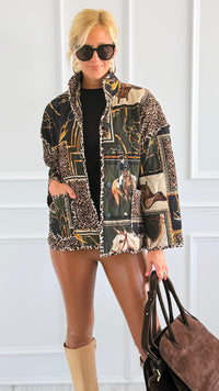 Stirrup & Reins Italian Jacket-160 Jackets-SIERRA S.R.L.-Coastal Bloom Boutique, find the trendiest versions of the popular styles and looks Located in Indialantic, FL