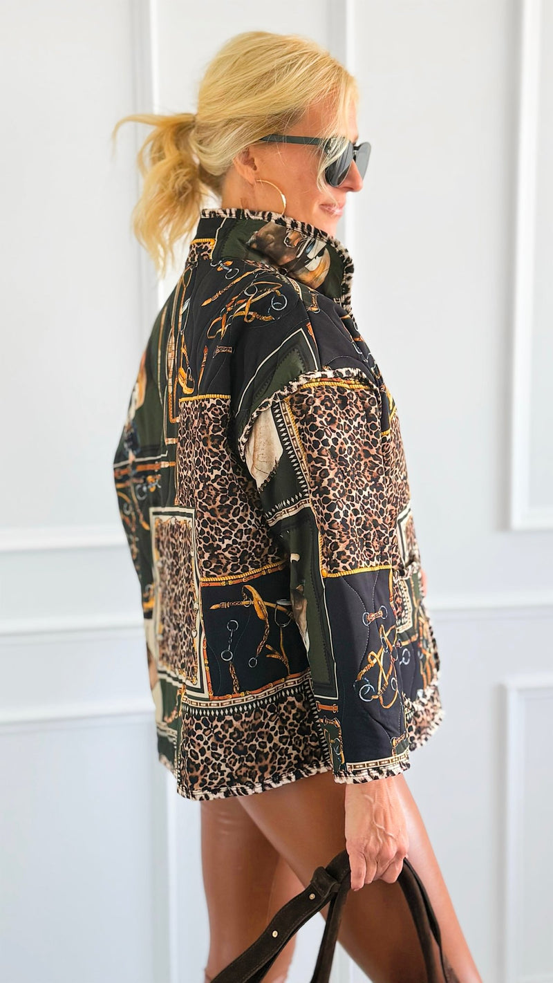 Stirrup & Reins Italian Jacket-160 Jackets-SIERRA S.R.L.-Coastal Bloom Boutique, find the trendiest versions of the popular styles and looks Located in Indialantic, FL