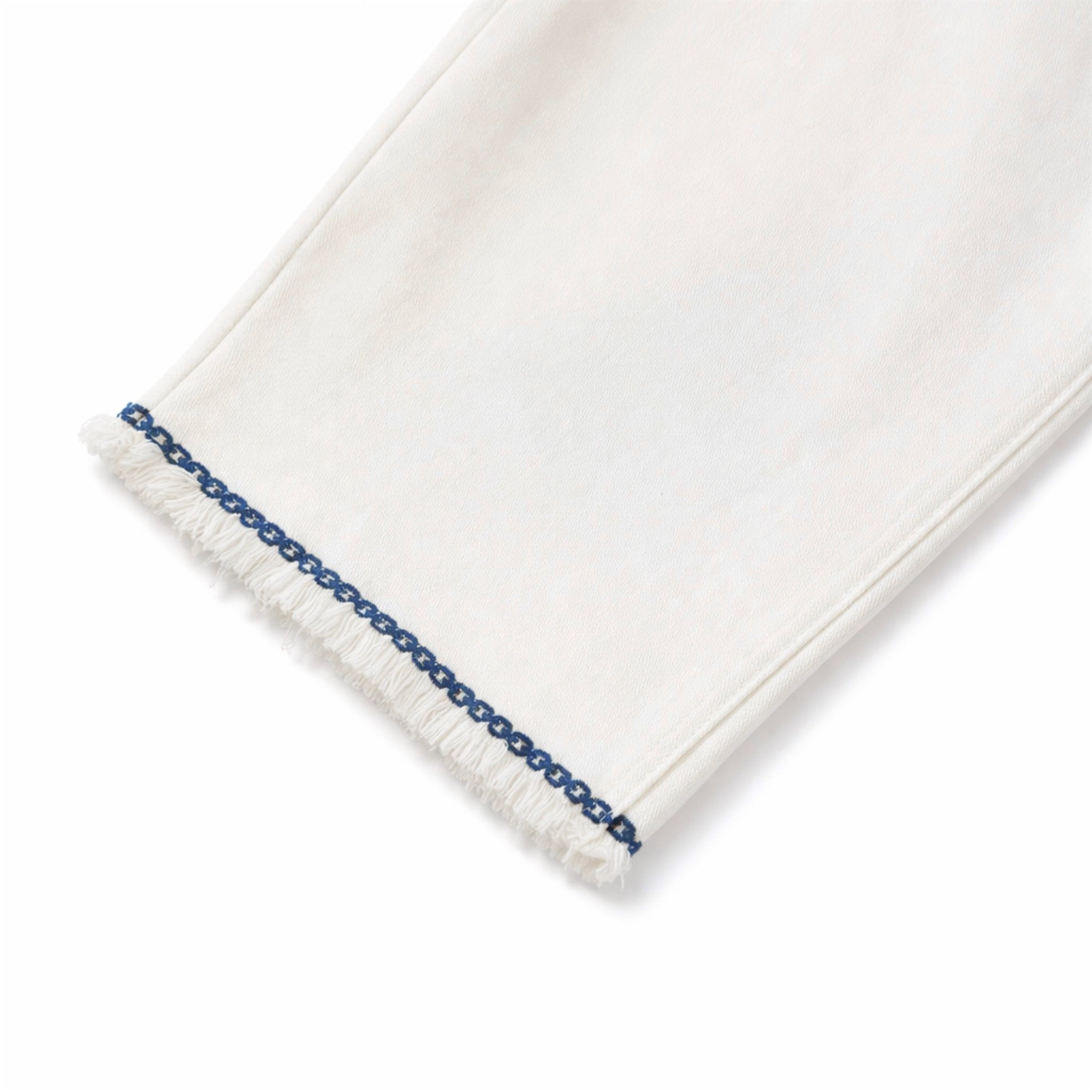 Stitched Trim Wide Leg Pants