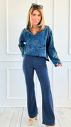Street Luxe Denim Top-130 Long Sleeve Tops-JODIFL-Coastal Bloom Boutique, find the trendiest versions of the popular styles and looks Located in Indialantic, FL