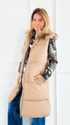 Street Stroll Puffer Long Vest-150 Cardigans/Layers-IRIS-Coastal Bloom Boutique, find the trendiest versions of the popular styles and looks Located in Indialantic, FL