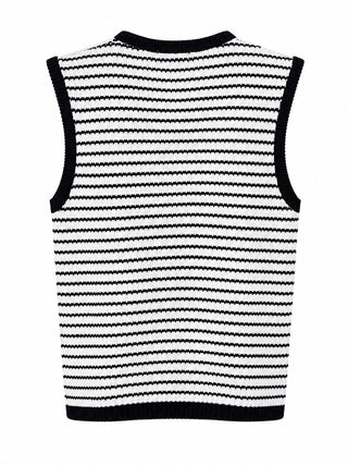 Stripe Knit Vest