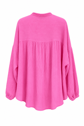 Sun Moon Magic Embroidered Italian Button Top