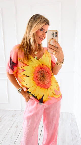 Sunburst Glow Italian Monaco Top