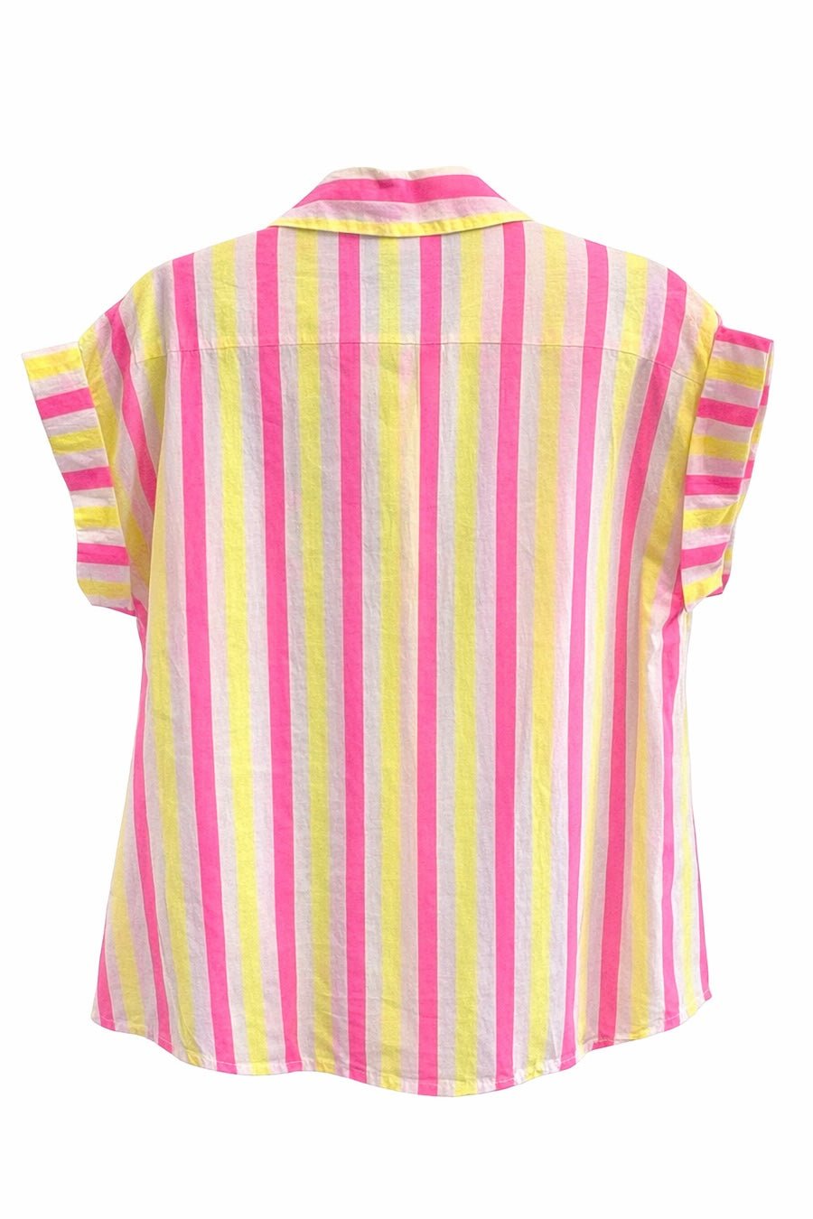 Sunburst Stripe Tie Front Top Italian