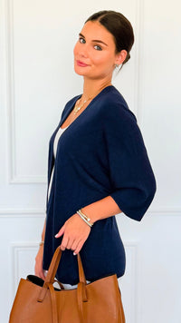Sunday Italian Modal Cardigan- Navy-150 Cardigan Layers-Italianissimo-Coastal Bloom Boutique, find the trendiest versions of the popular styles and looks Located in Indialantic, FL