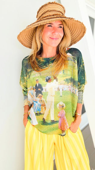 Sunday on the Green Italian St Tropez Knit