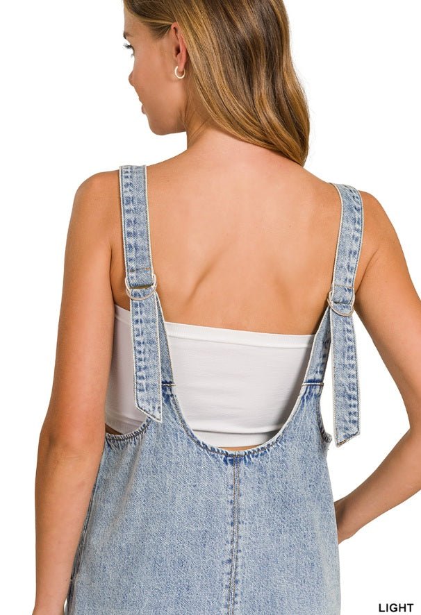 Sunday Stroll Denim Overall Dress