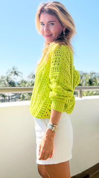Sunlit Layers of Texture Sweater