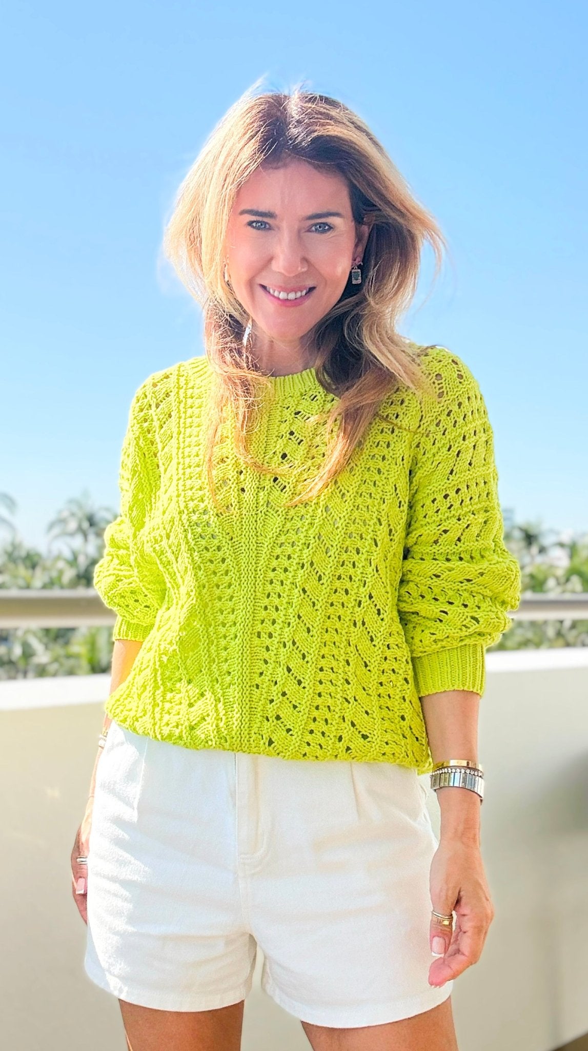 Sunlit Layers of Texture Sweater