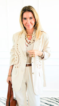 Sunset Eyelet Blazer