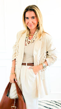 Sunset Eyelet Blazer