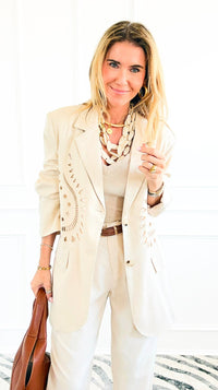Sunset Eyelet Blazer