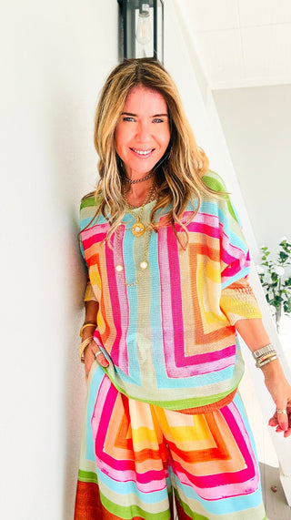 Sunset Glow St Tropez Italian Knit