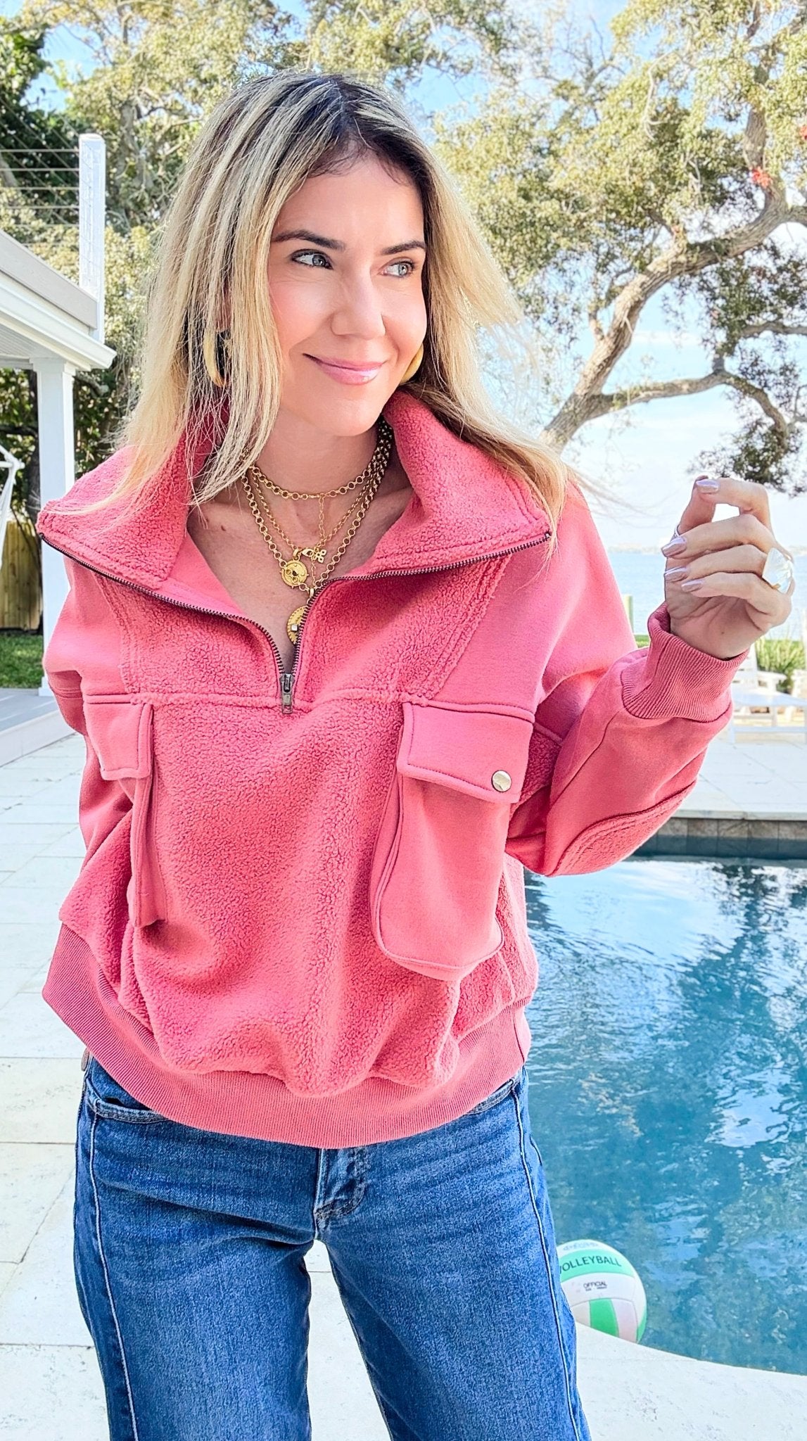 Sunset Trail Utility Pocket Sweatshirt