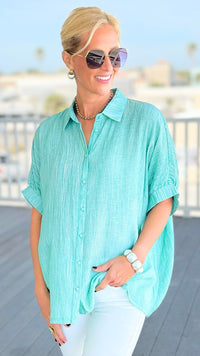 Sunset Whisper Button Down Top