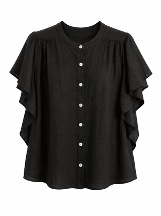Sweet Simplicity Italian Top- Black