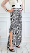 Swirl Effect Wide Leg Pant-100 Pants-spin usa-Coastal Bloom Boutique, find the trendiest versions of the popular styles and looks Located in Indialantic, FL